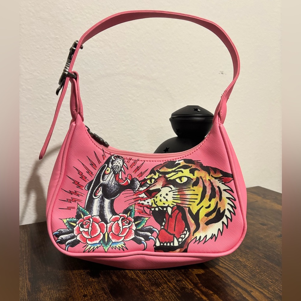 Ed Hardy Siberia Hills Pink Tiger Purse